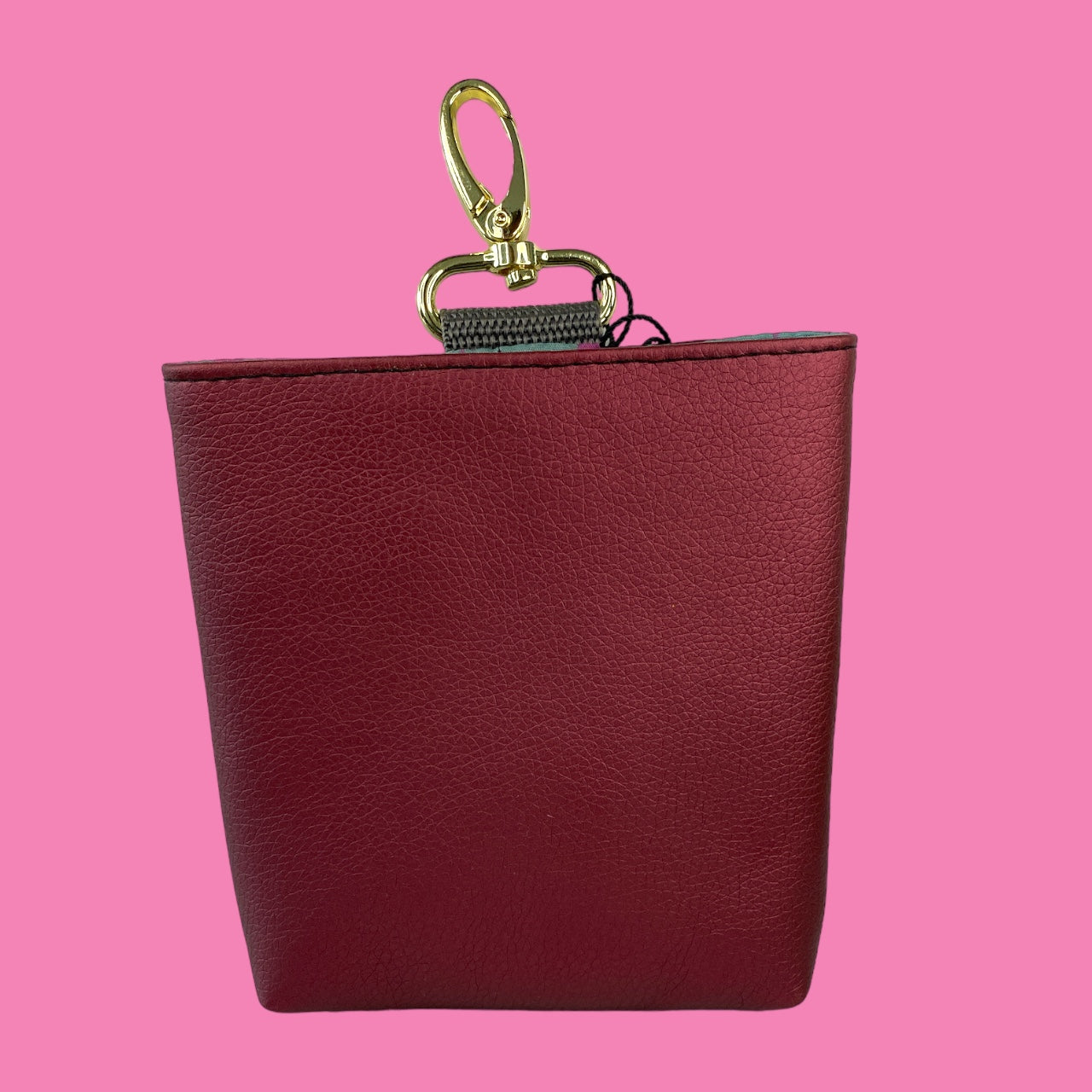 MiniFutterbeutel mit Karabiner #076 Beere metallic