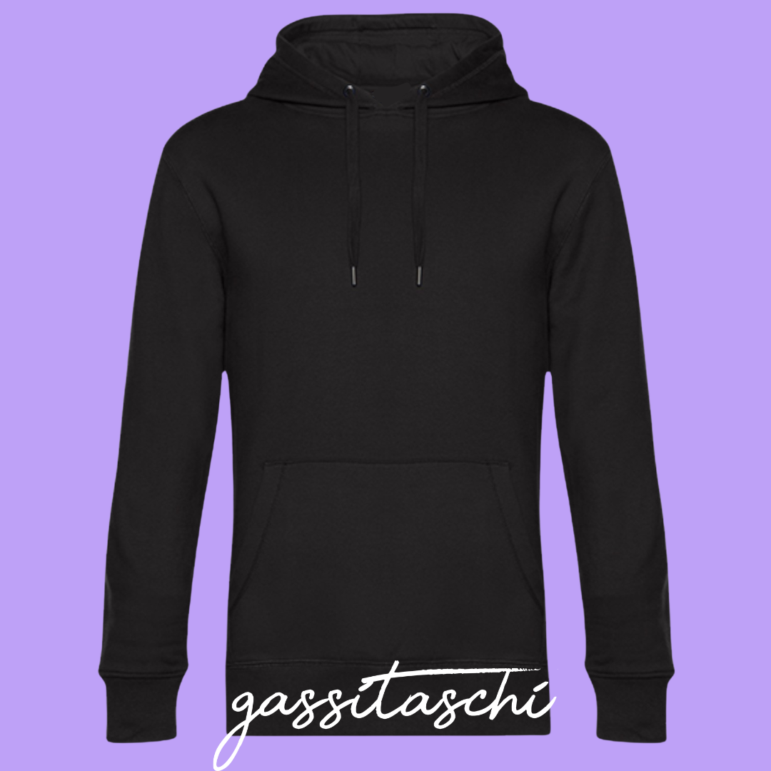 Hoodie Blue Book Roses Schwarz Größe M