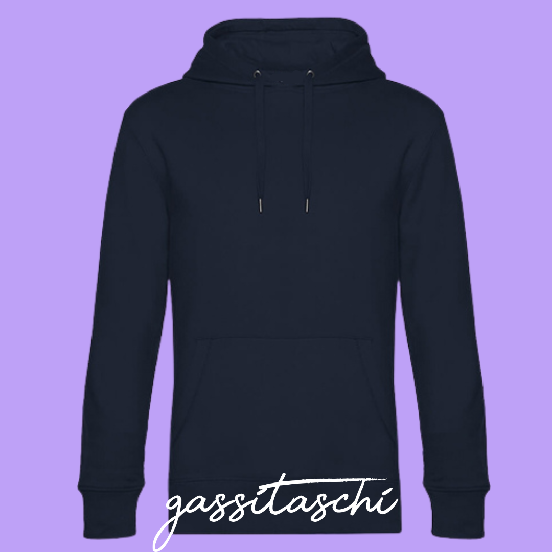 Hoodie Frenchie mit Mom Dunkelblau Größe 2XL
