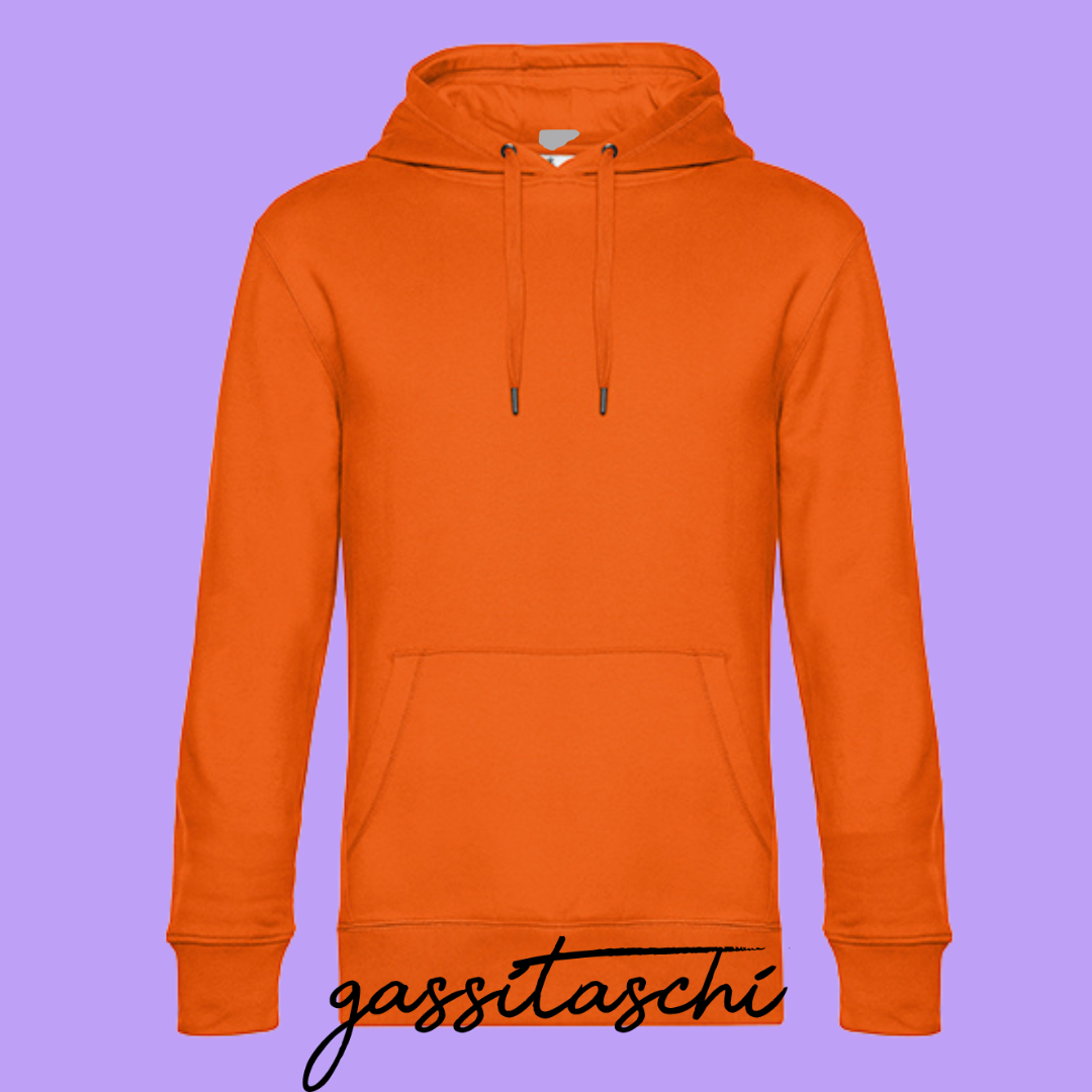 Hoodie Flammende Acht Orange Größe XL