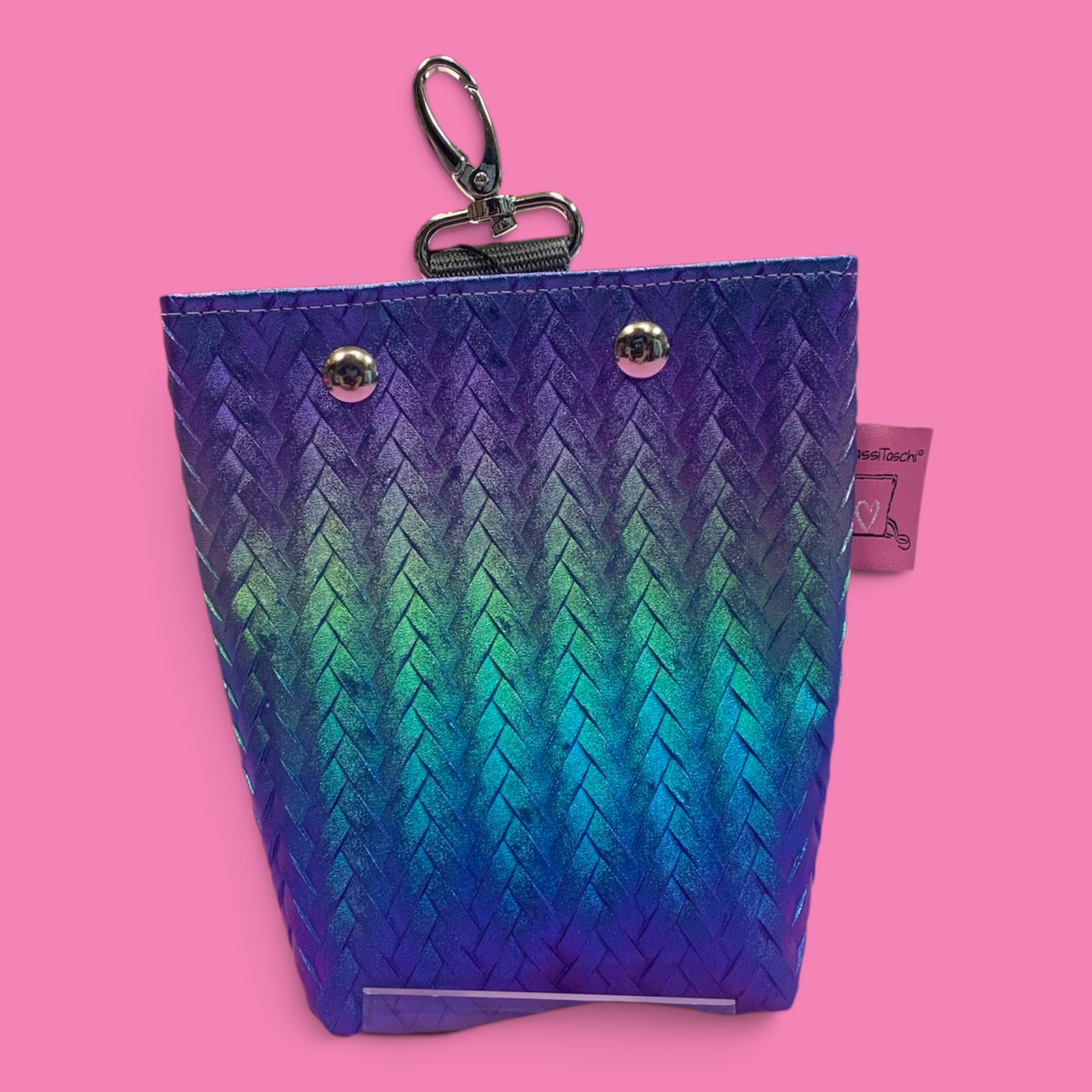 MIDI Futterbeutel #156 Zopf Blau metallic