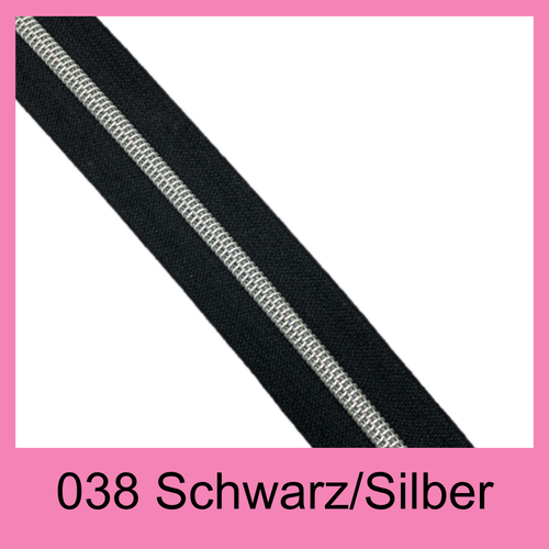 038 Schwarz Silber