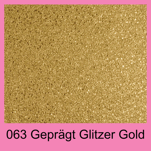 #063 Geprägt Glitzer Gold