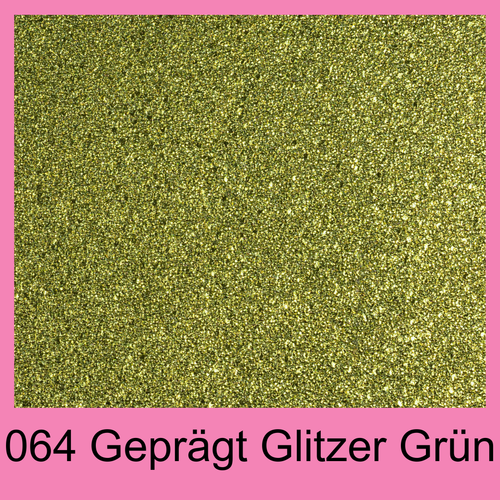 #064 Geprägt Glitzer Grün