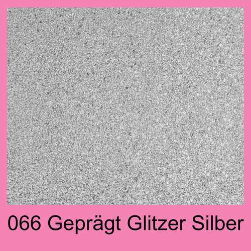#066 Geprägt Glitzer Silber