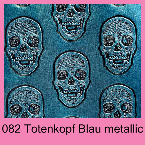 #082 Totenkopf Blau metallic