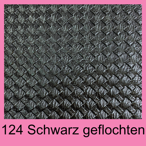 #124 Schwarz geflochten