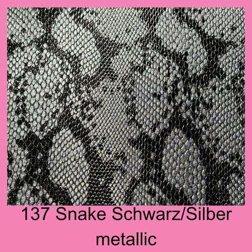 #137 Snake Schwarz/Silber metallic