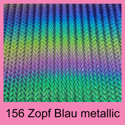 #156 Zopf blau metallic