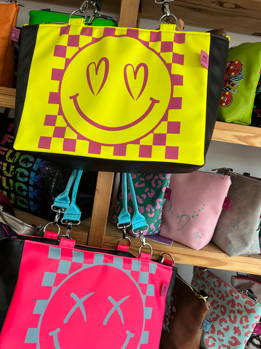 Squad Neonpink / Türkisener Smiley
