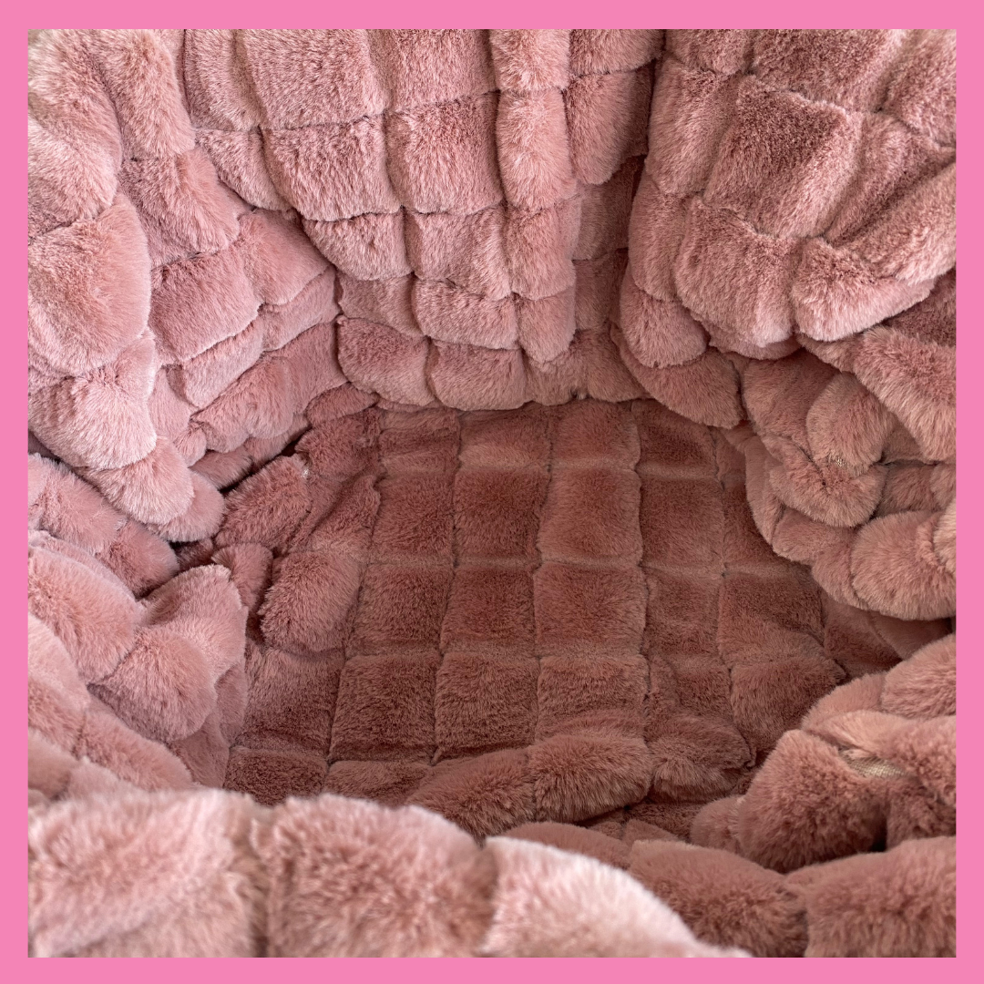 Dreamer M Wechselbezug Kuschelfell Steine Altrosa
