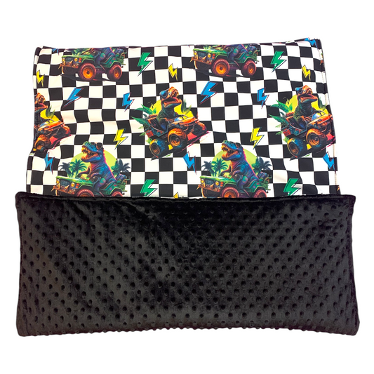 Hundedecke Softshell cooler Dino /Schwarz ca. 100x70 cm