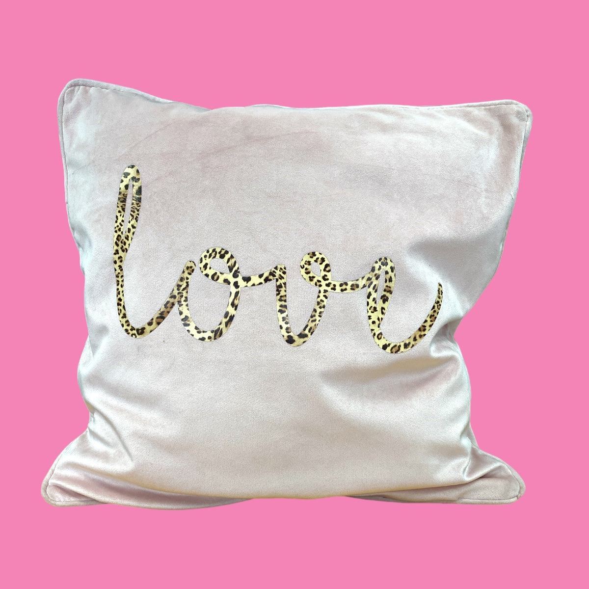 Kissenbezug Rosa mit Love