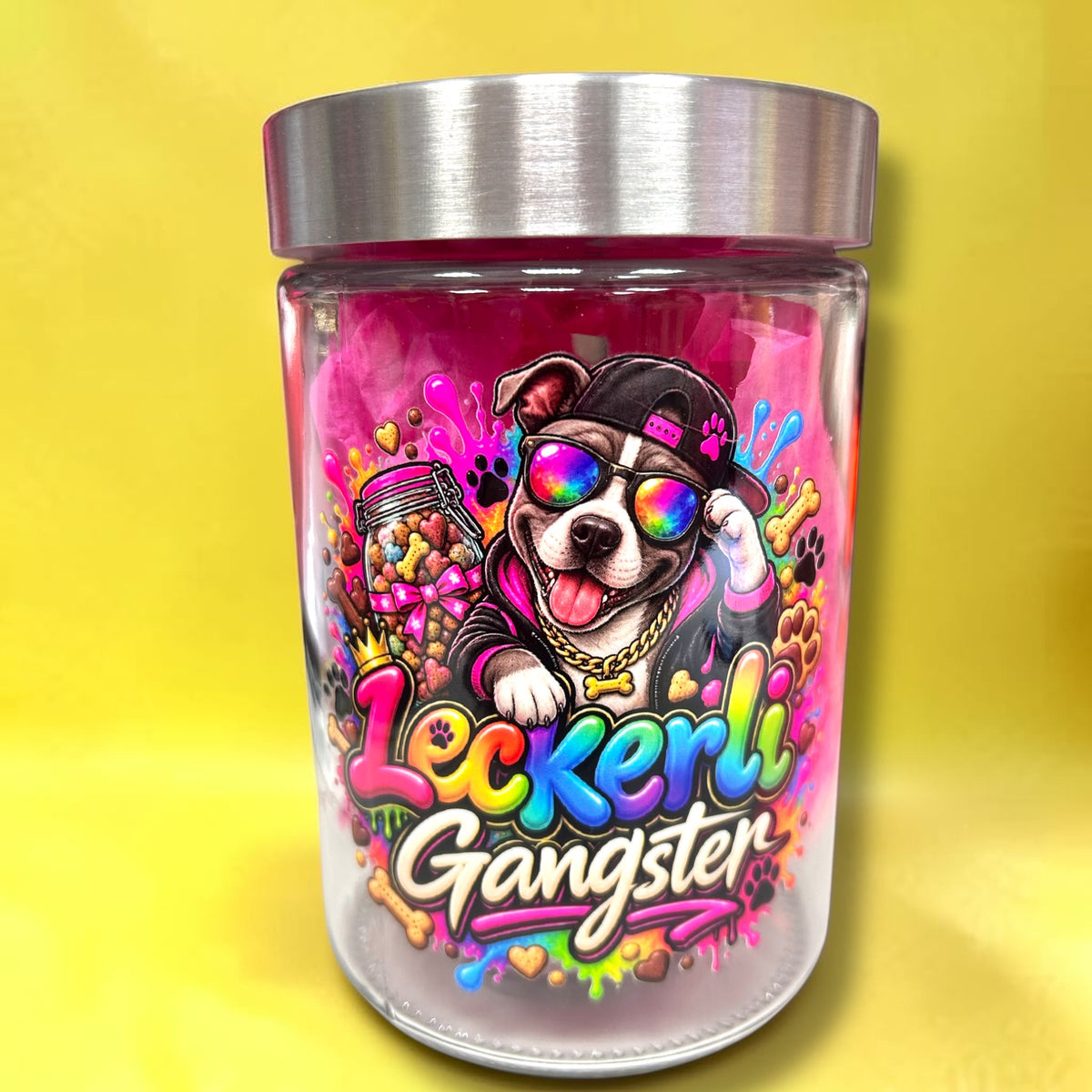 Leckerli Glas Groß Leckerli Gangster "Listi"