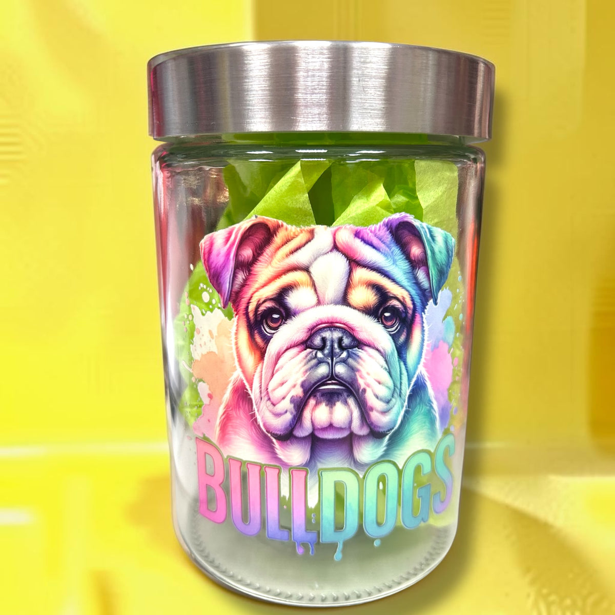 Leckerli Glas Groß Bulldog Splash