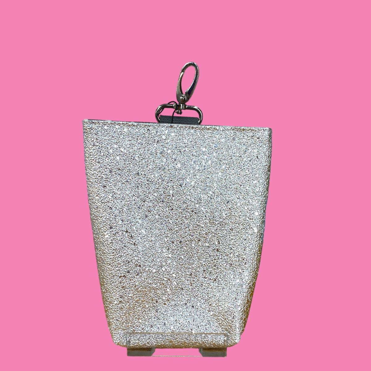 MIDI Futterbeutel #066 Geprägt Glitzer Silber