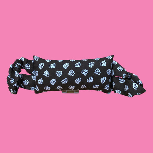 Türstopper Retro Blumen weiß braun