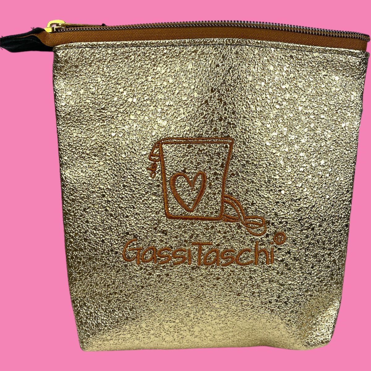 All-In GassiTaschi® #063 Geprägt Glitzer gold