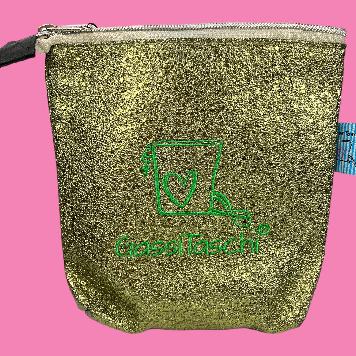 All-In GassiTaschi® #064 Geprägt Glitzer grün