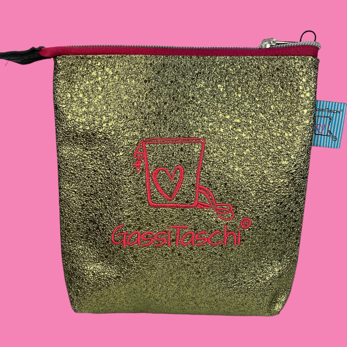 All-In GassiTaschi® #064 Geprägt Glitzer grün