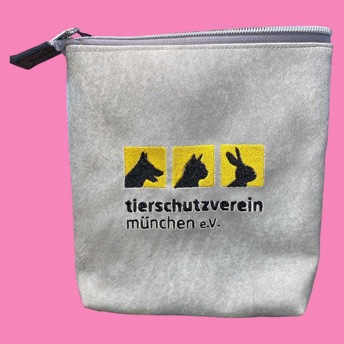 All-In GassiTaschi® #112 Alcantara hellgrau Tierheim München