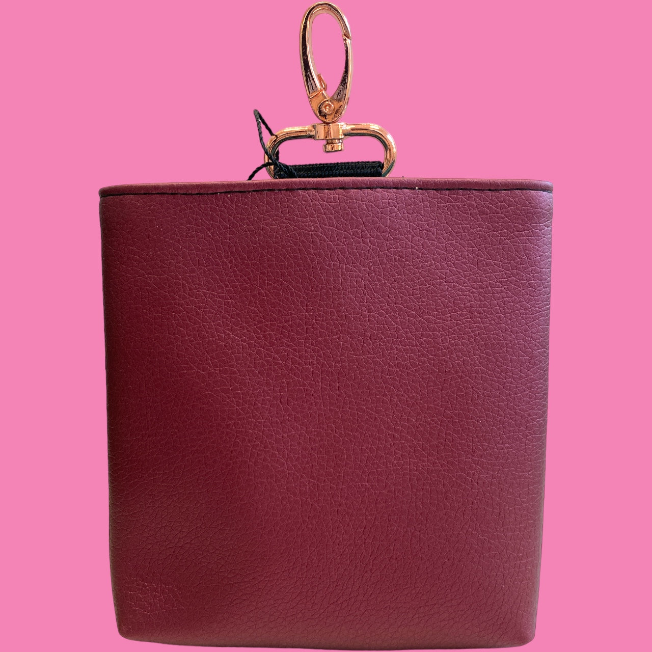 MiniFutterbeutel mit Karabiner #076 Beere metallic