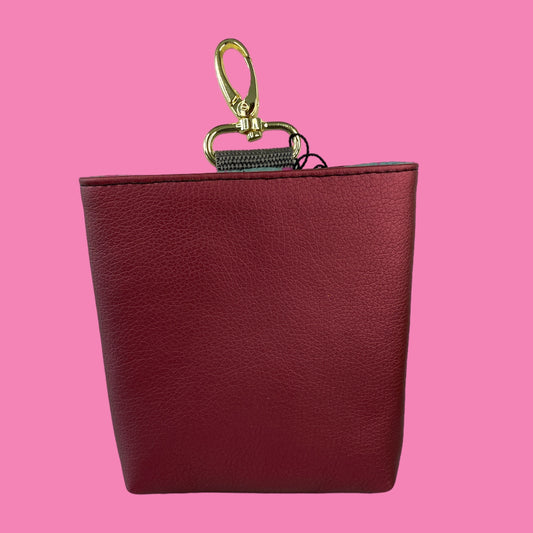 MiniFutterbeutel mit Karabiner #076 Beere metallic