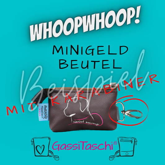 *Messe MiniGeldbeutel + Karabiner