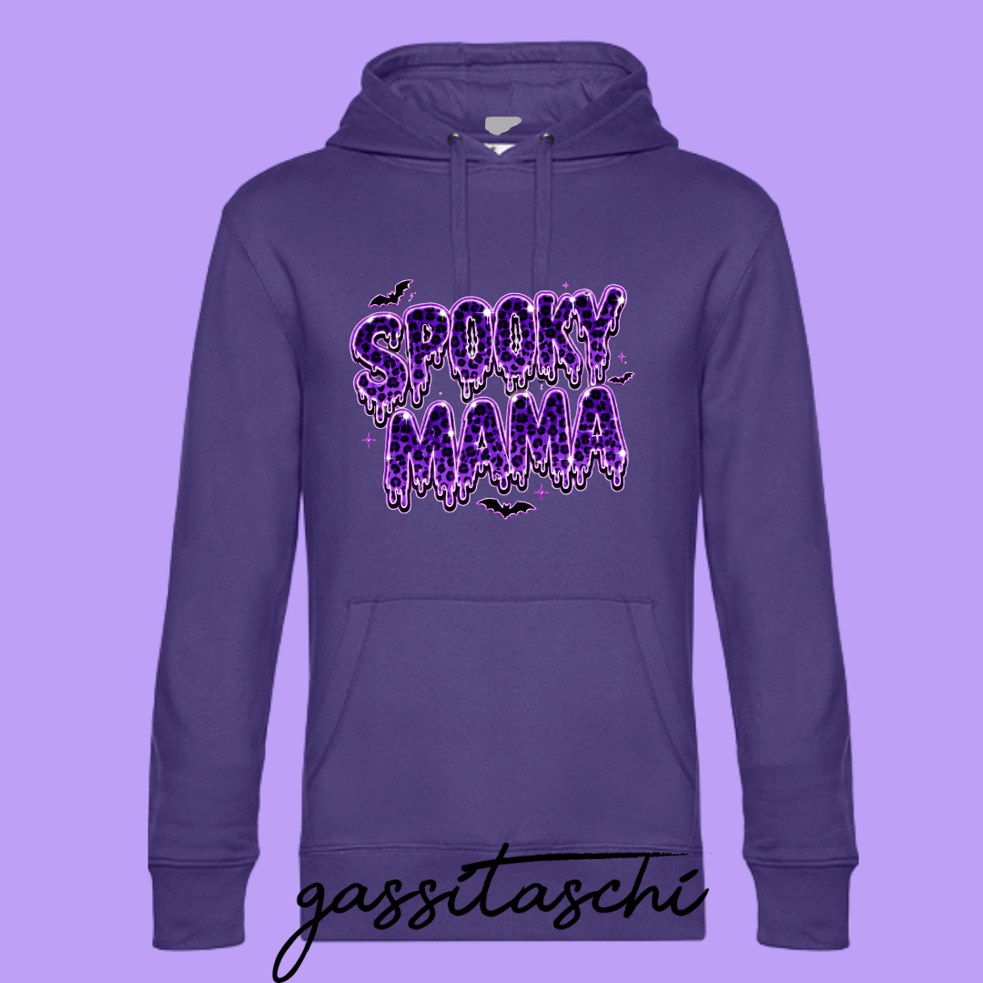 Hoodie Spooky Mama Lila Größe XS