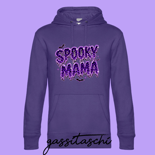 Hoodie Spooky Mama Lila Größe XS