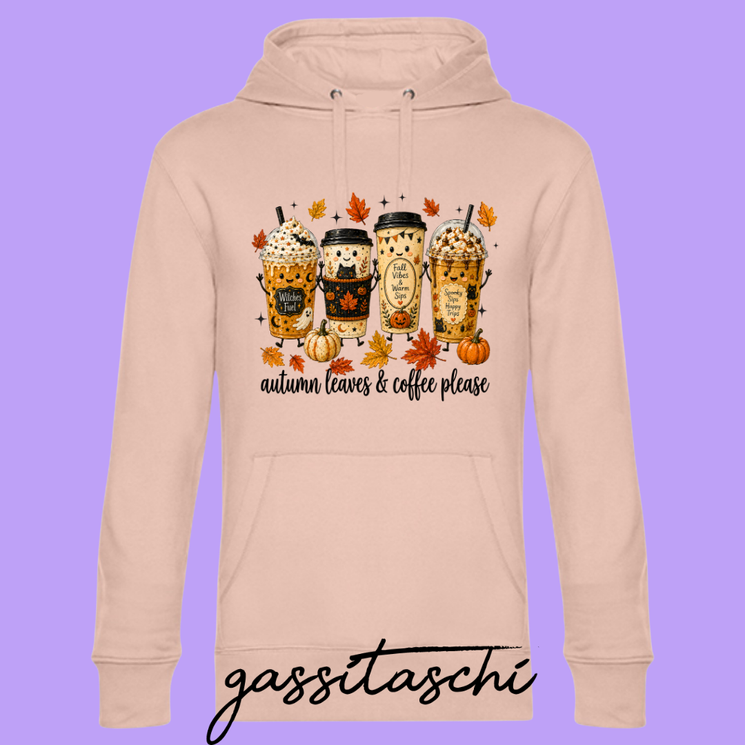Hoodie Coffee Please Rose XL