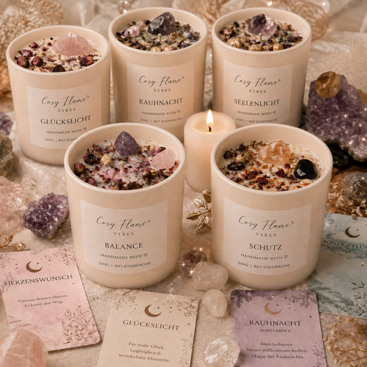 Premium Duftkerze Crystal Mood Collection 210gr.