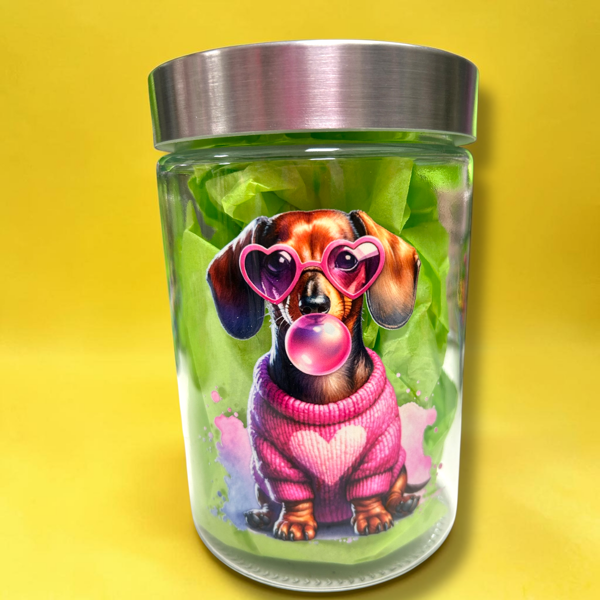 Leckerli Glas Groß Dackel Liebe