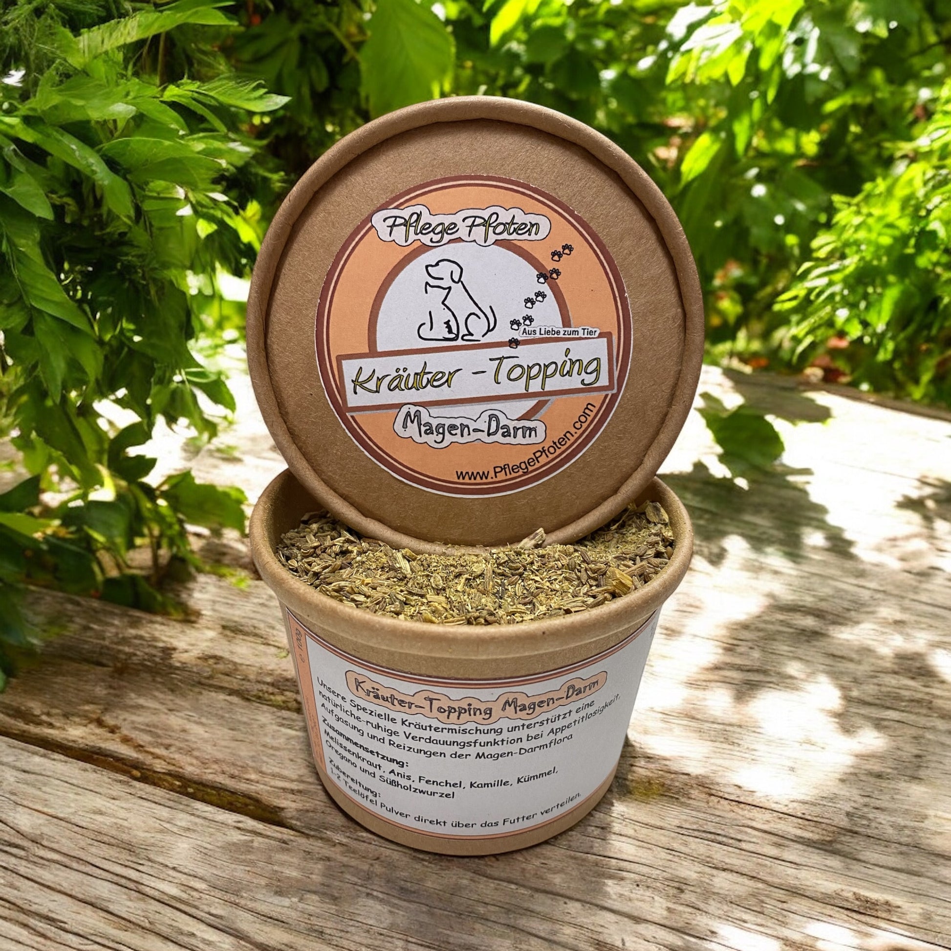 PflegePfoten Kräuter Topping Magen-Darm 100g