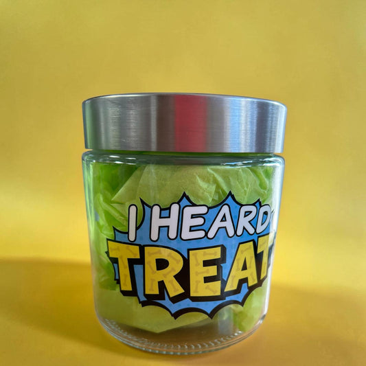 Leckerli Glas Klein I heard Treats