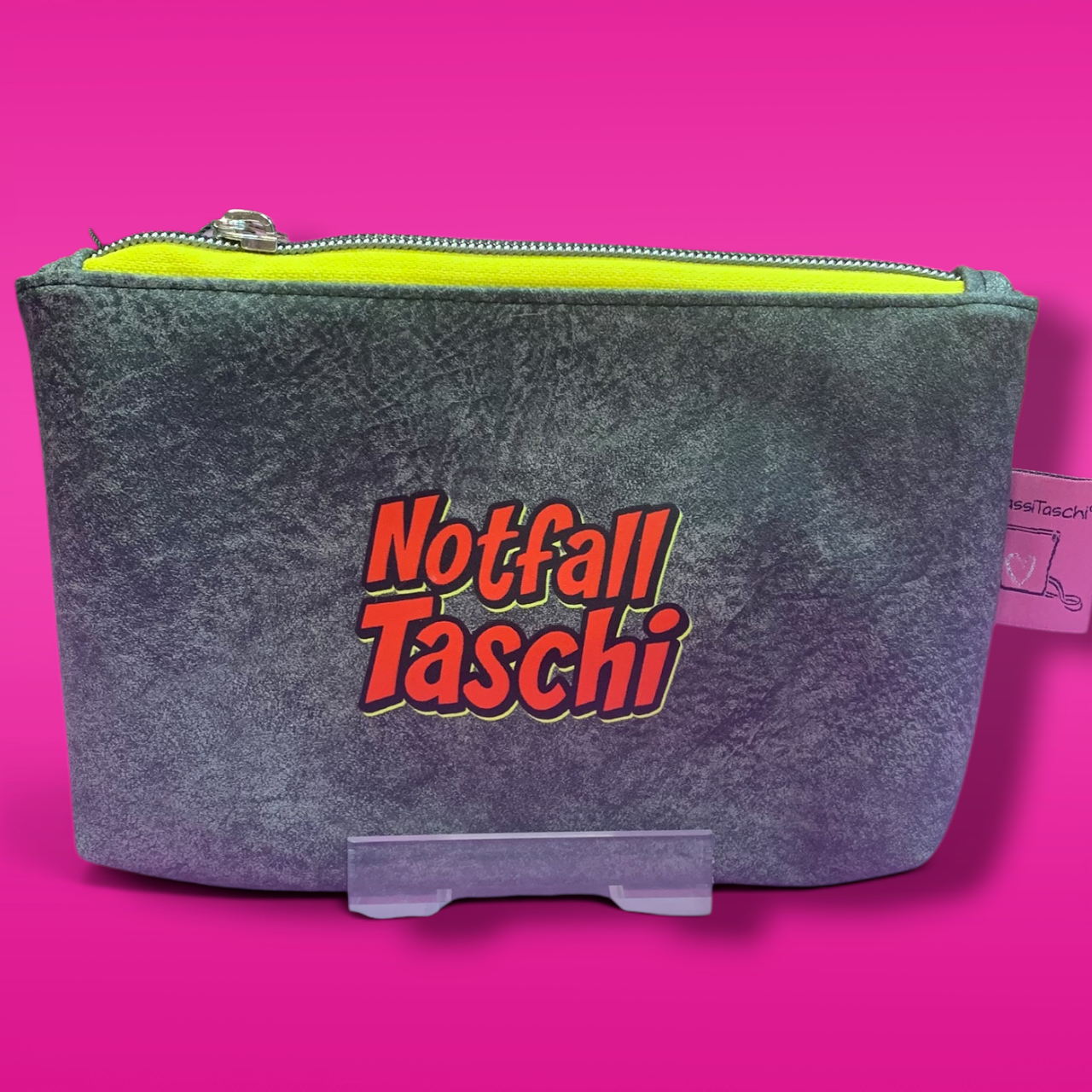 NotfallTaschi #117 Alcantara dunkelgrau