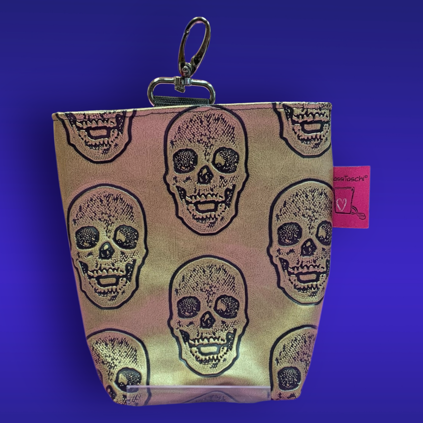 MIDI Futterbeutel #083 Totenkopf gold