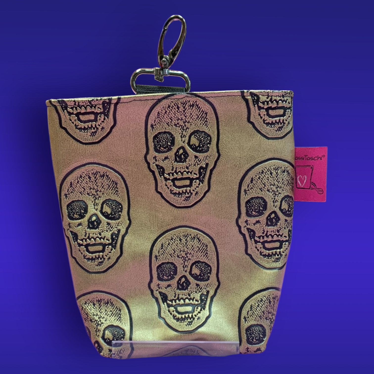 MIDI Futterbeutel #083 Totenkopf gold
