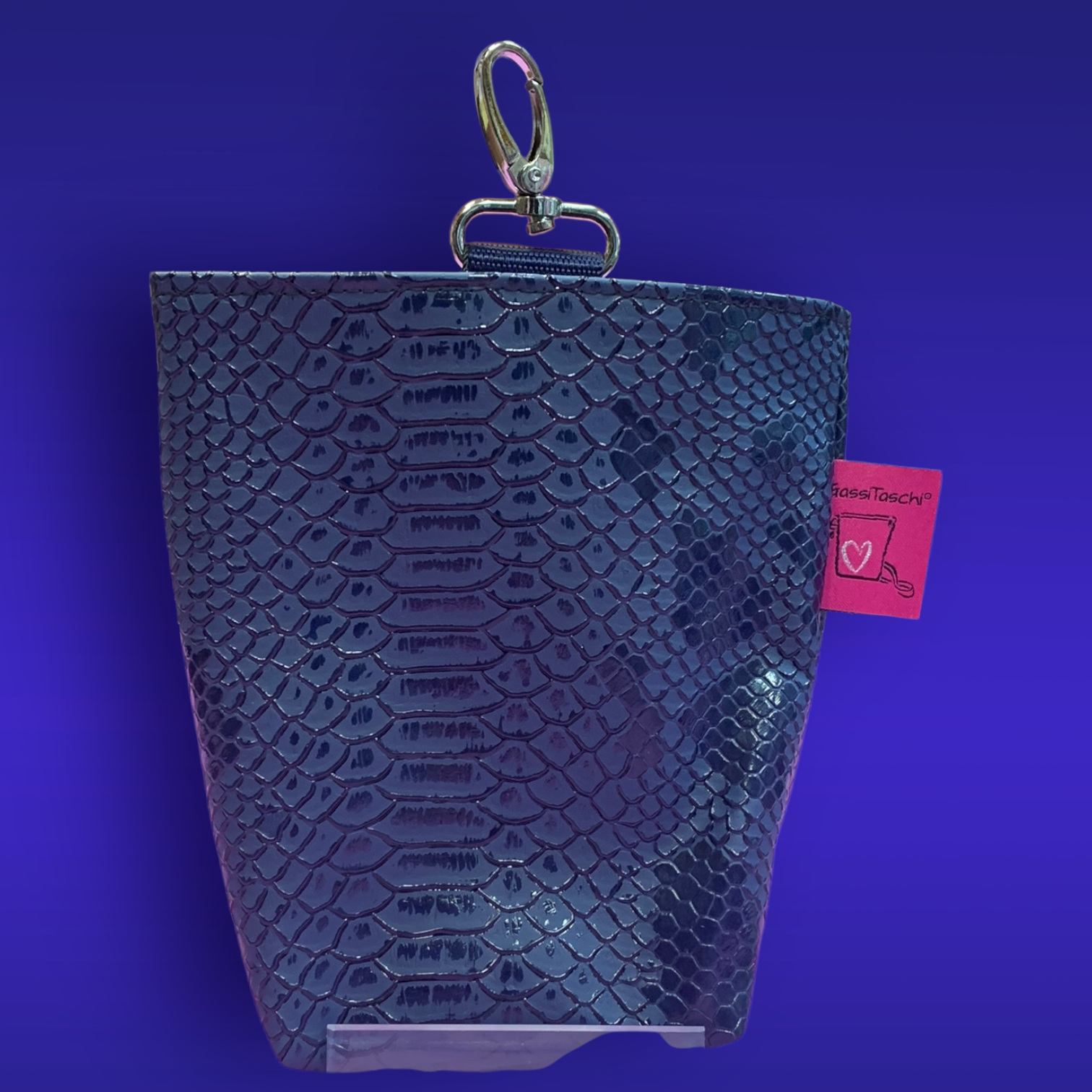 MIDI Futterbeutel Croco blau