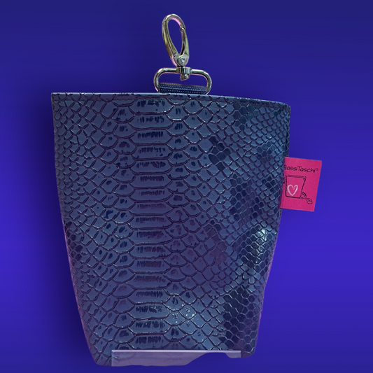 MIDI Futterbeutel Croco blau