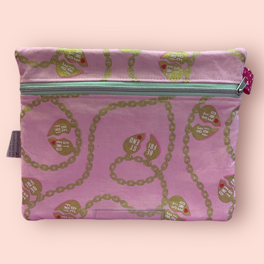 Kabeltäschchen Liebeskette rosa