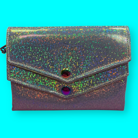 Geldbeutel CandyCane Glitzer blau