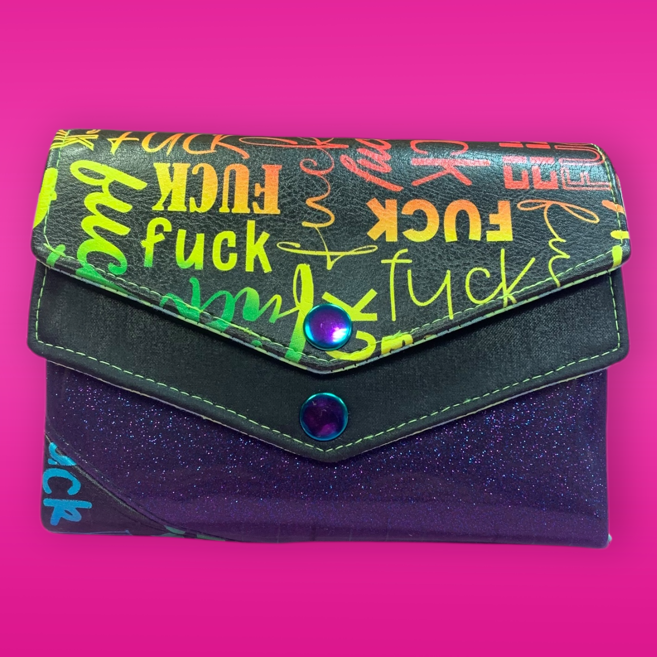 Geldbeutel CandyCane F*ck Regenbogen
