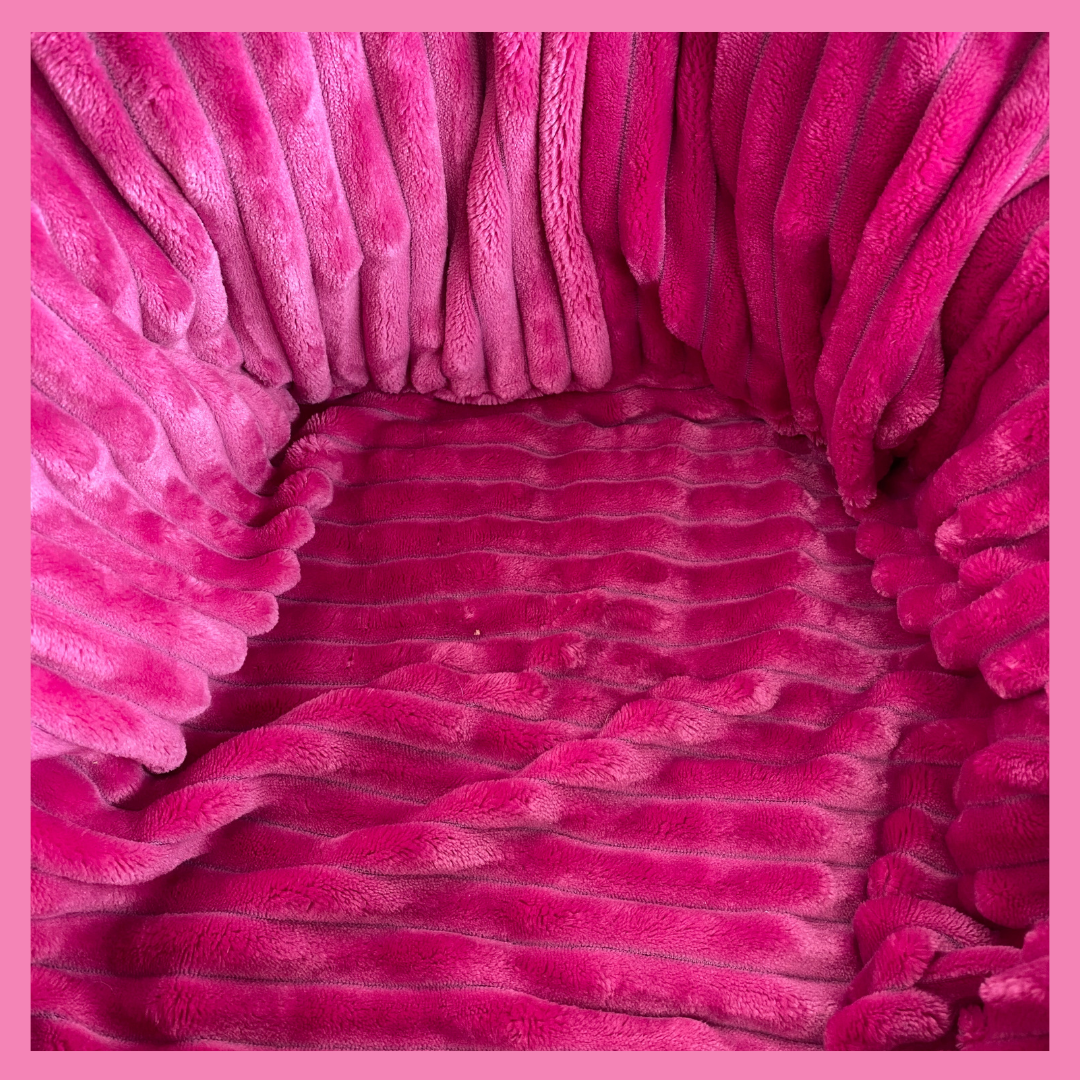 Dreamer S Wechselbezug Minky Streifen Pink