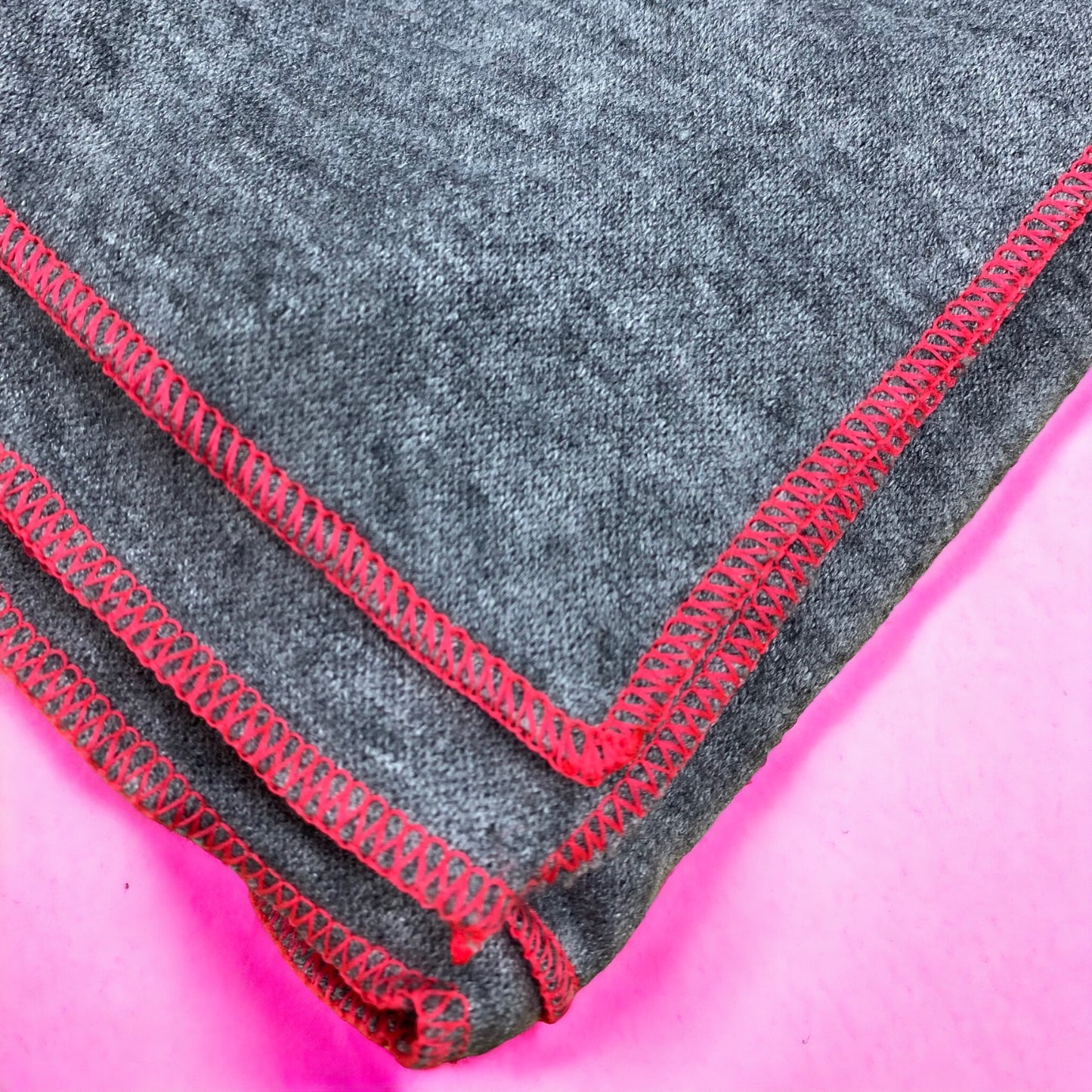 Poncho  Grau / Neonpink