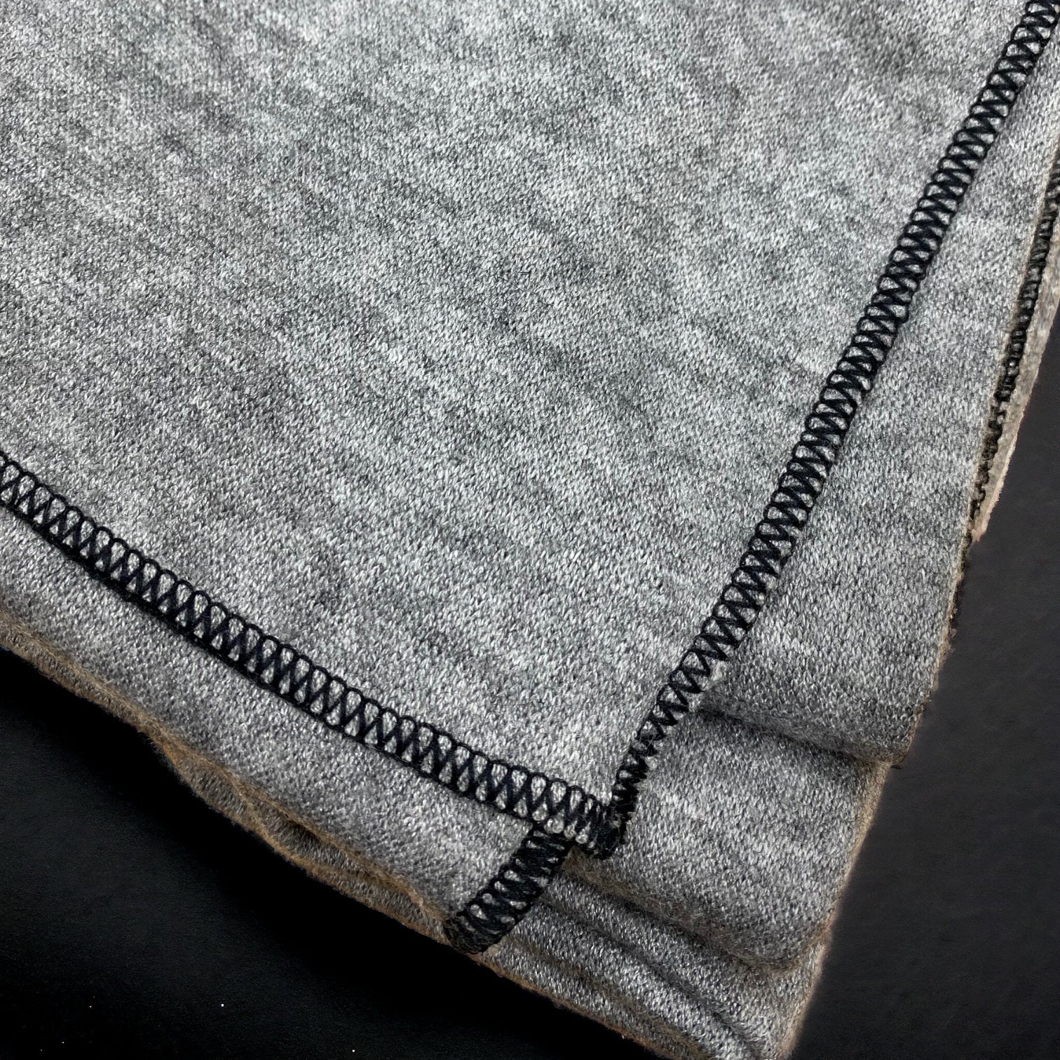 Poncho  Grau / Schwarz