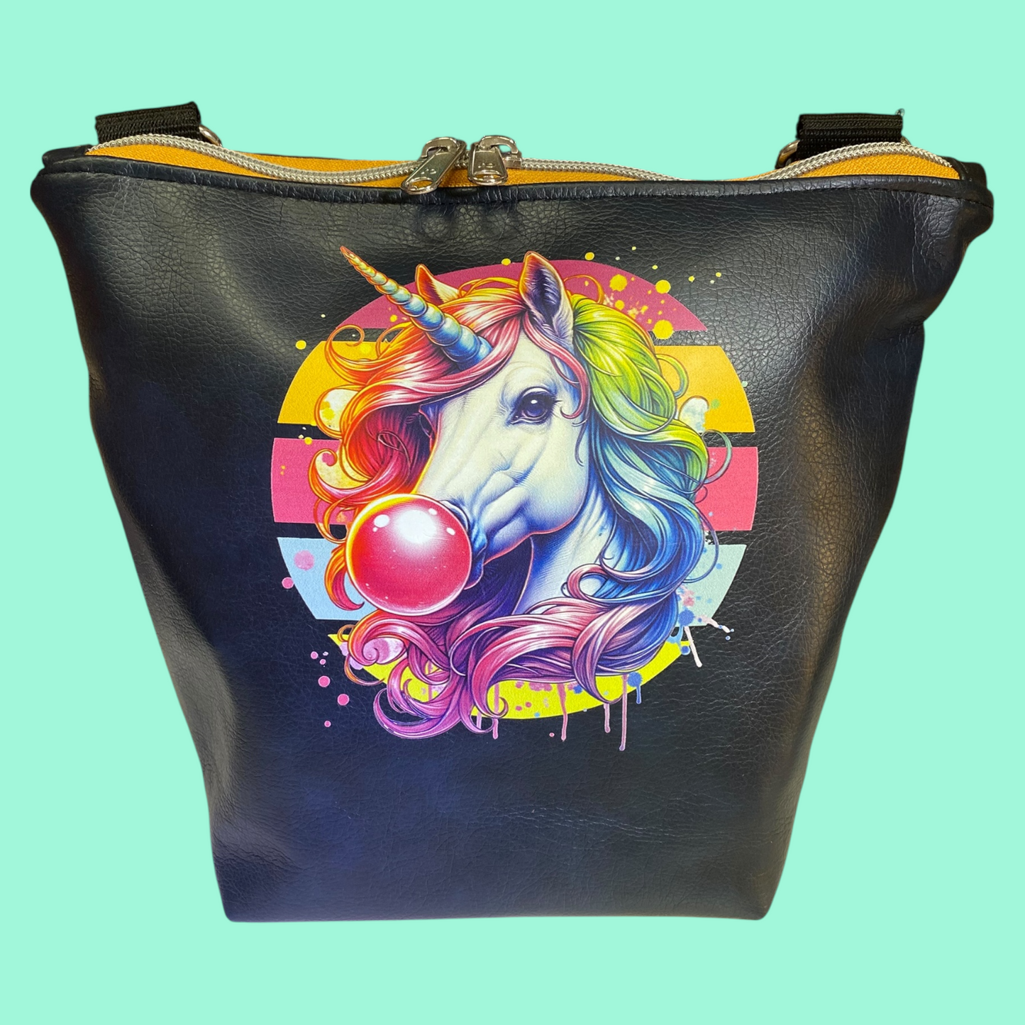 GassiTaschi® Shopper #103 Dunkelblau meliert Einhorn
