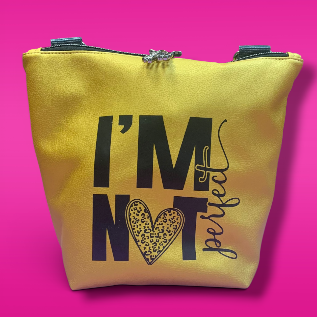 GassiTaschi® Shopper #033 Senf Metallic I´m not perfect