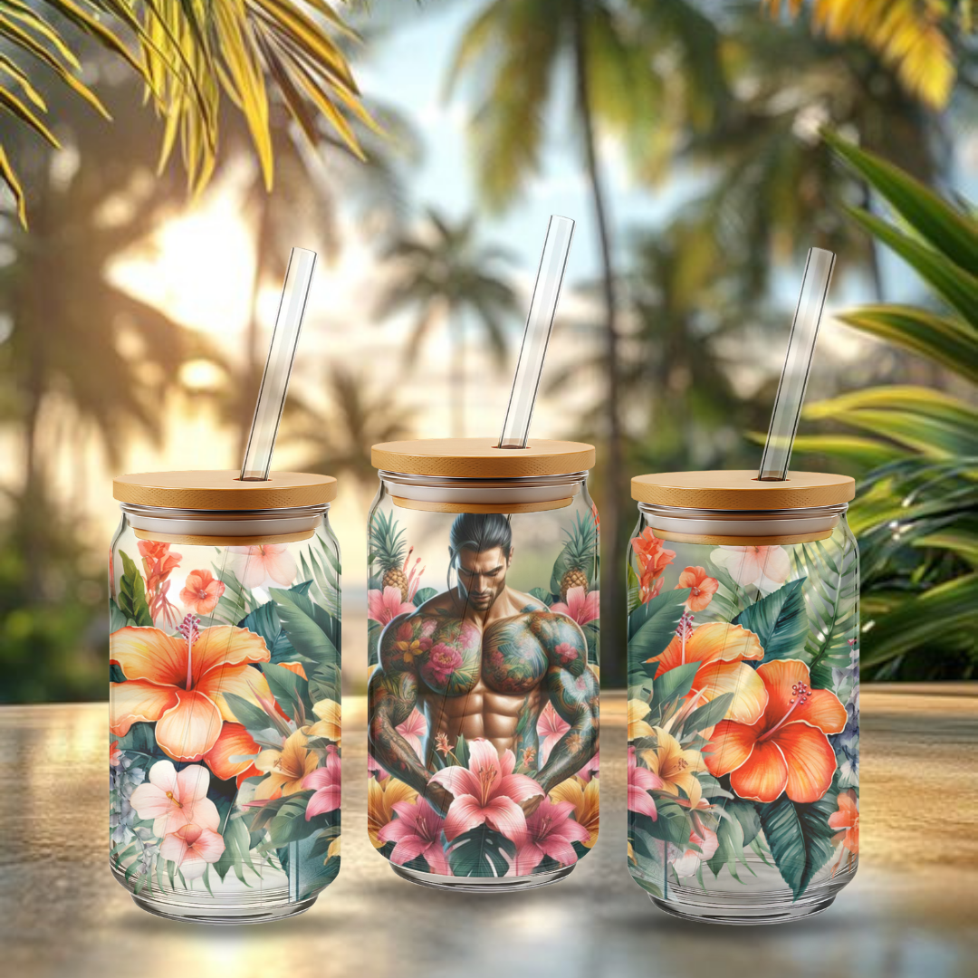 Trinkglas ca. 473ml Hawaii Lover