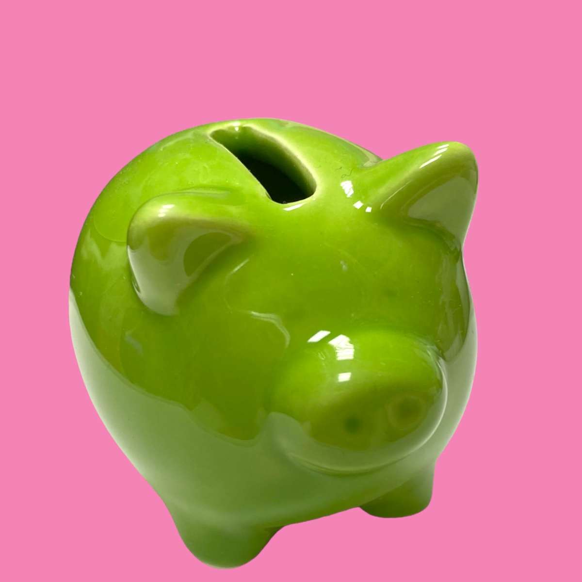 Mini Sparschwein grün